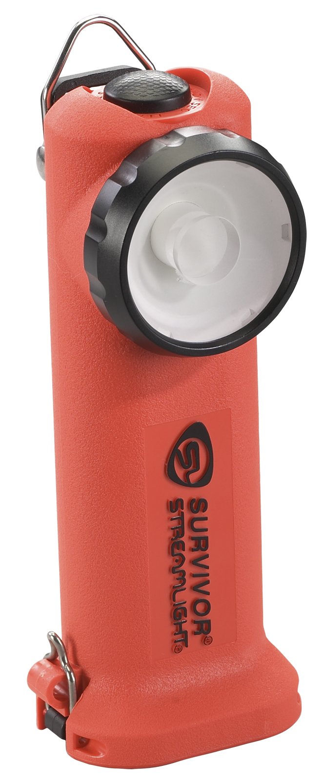 Streamlight 90509 Survivor LED Flashlight with DC Charger - 175 Lumens, Orange Emergency Light for Camping, Hiking & Power Outages