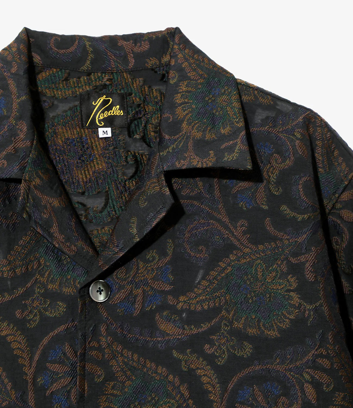 Cabana Shirt Paisley Jacquard Navy - Stylish Summer Beachwear for Men, Perfect for Vacations, Pool Parties & Casual Outings