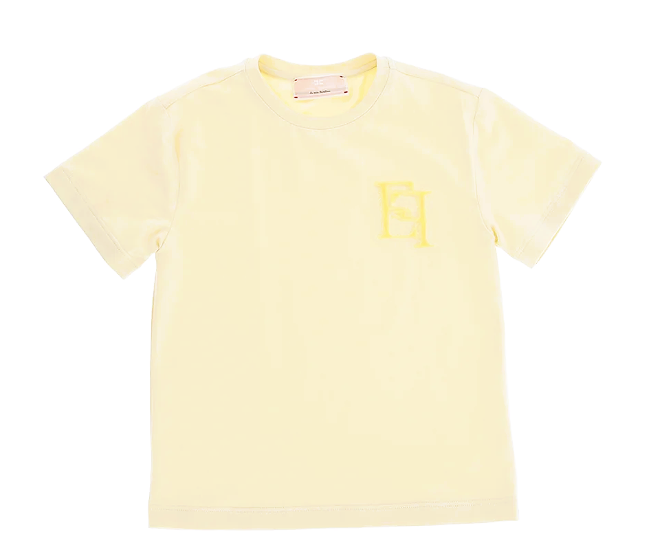 ELISABETTA FRANCI Embroidered T-Shirt for Women - Size 10-12 Plus Size - Casual & Elegant Top for Everyday Wear, Parties, and Special Occasions