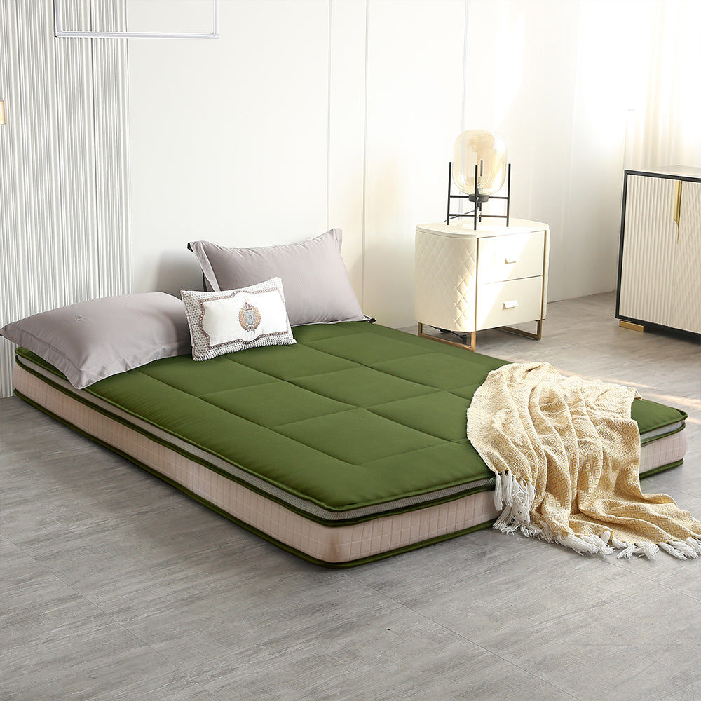 DreamLux Supreme 6-Inch Pillow Top Futon Mattress - Green Memory Foam Sofa Bed Mattress for Guest Room, Dorm, Apartment & Small Spaces