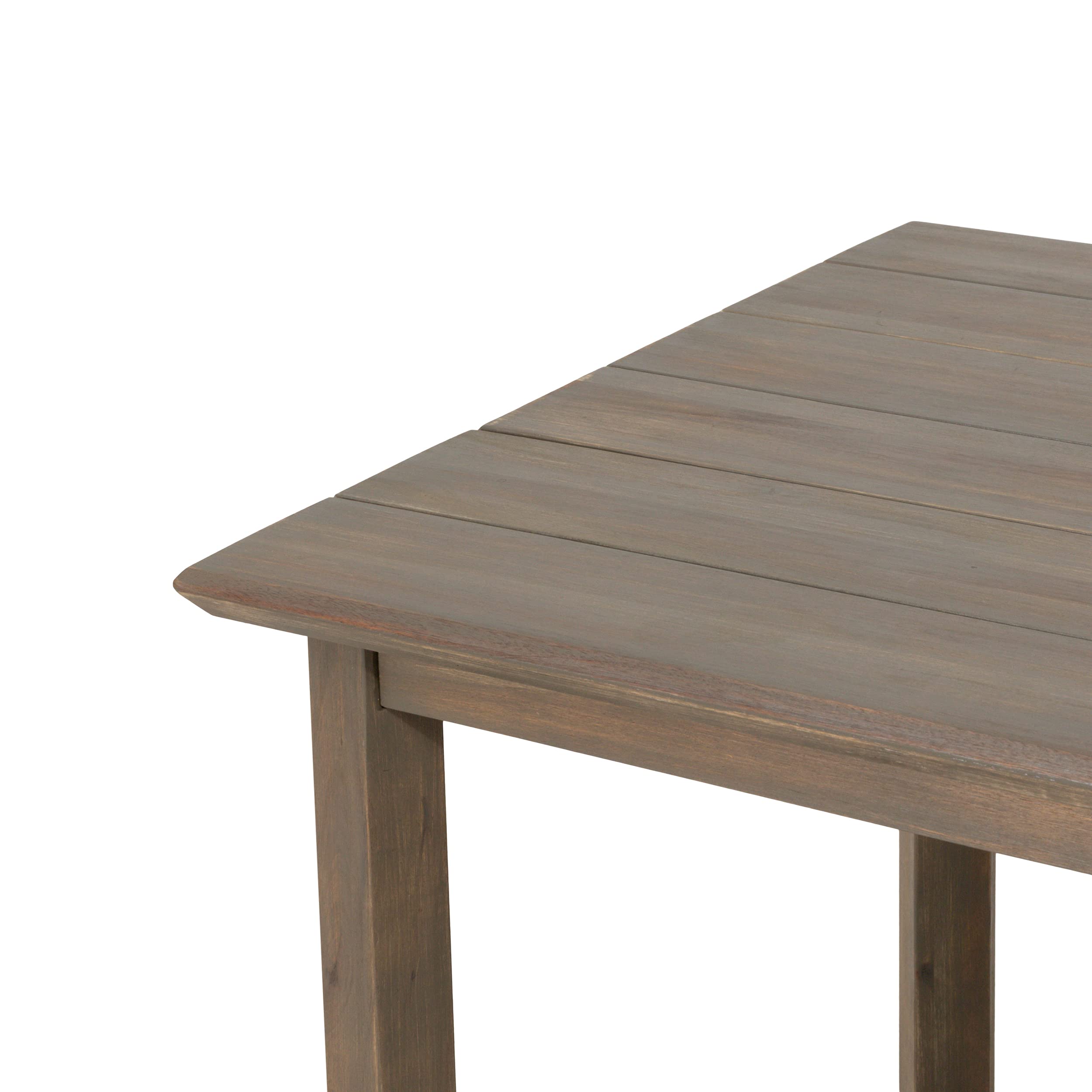 Christopher Knight Home Nibley Dining Table - Modern Gray Wooden Kitchen Table for 6, Perfect for Dining Rooms, Kitchens & Small Spaces