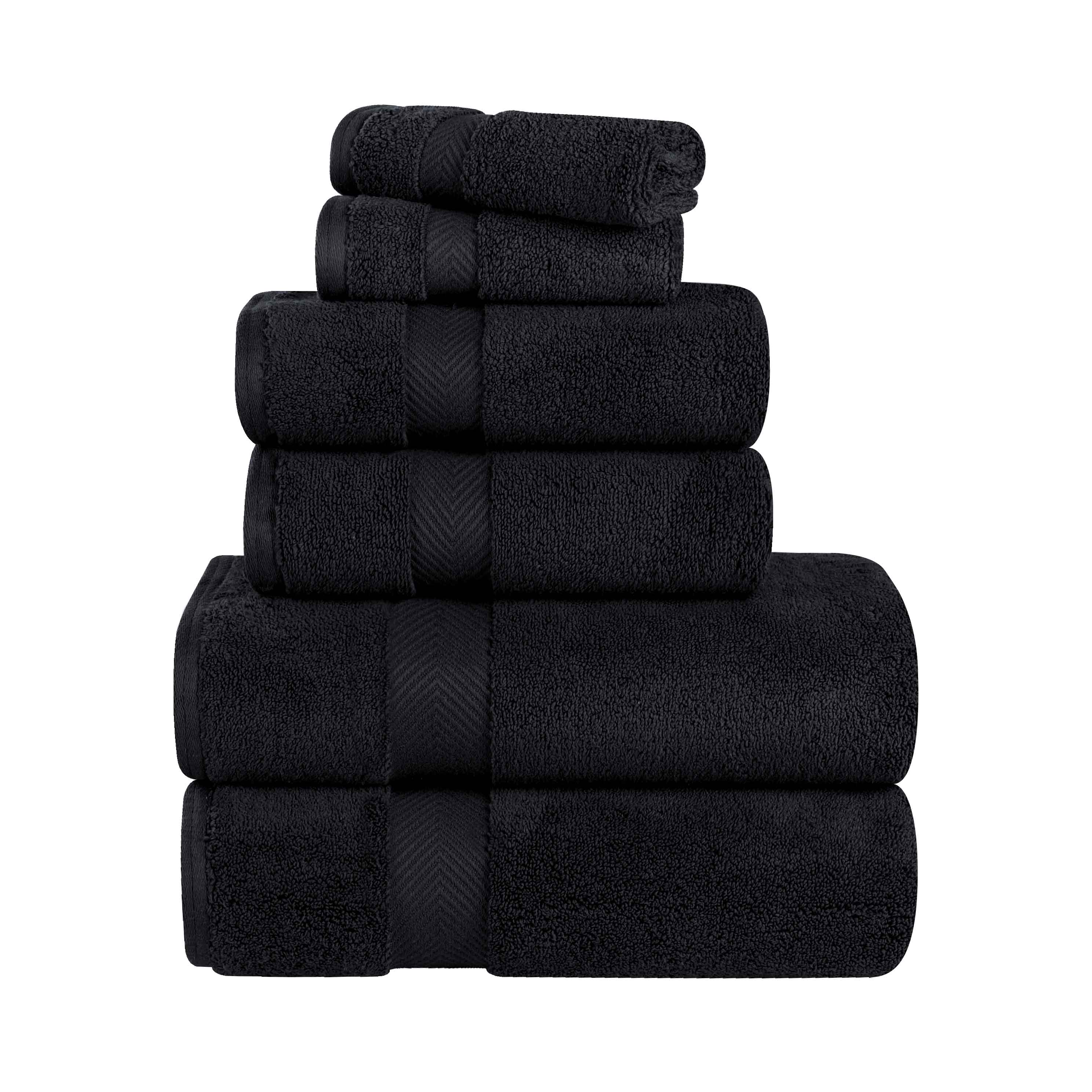Premium 6-Piece Zero Twist Cotton Towel Set - Ultra Soft, Absorbent & Quick-Drying Bath Towels for Spa, Gym, and Luxury Home Use