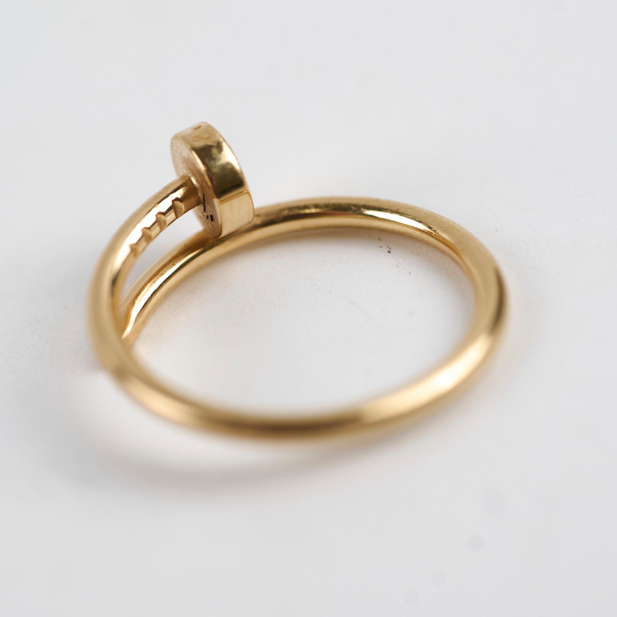 Cartier Small Juste Un Clou Ring 18K Gold - Size 54 (US 7) Luxury Nail Bracelet for Women, Perfect for Weddings, Anniversaries & Special Occasions
