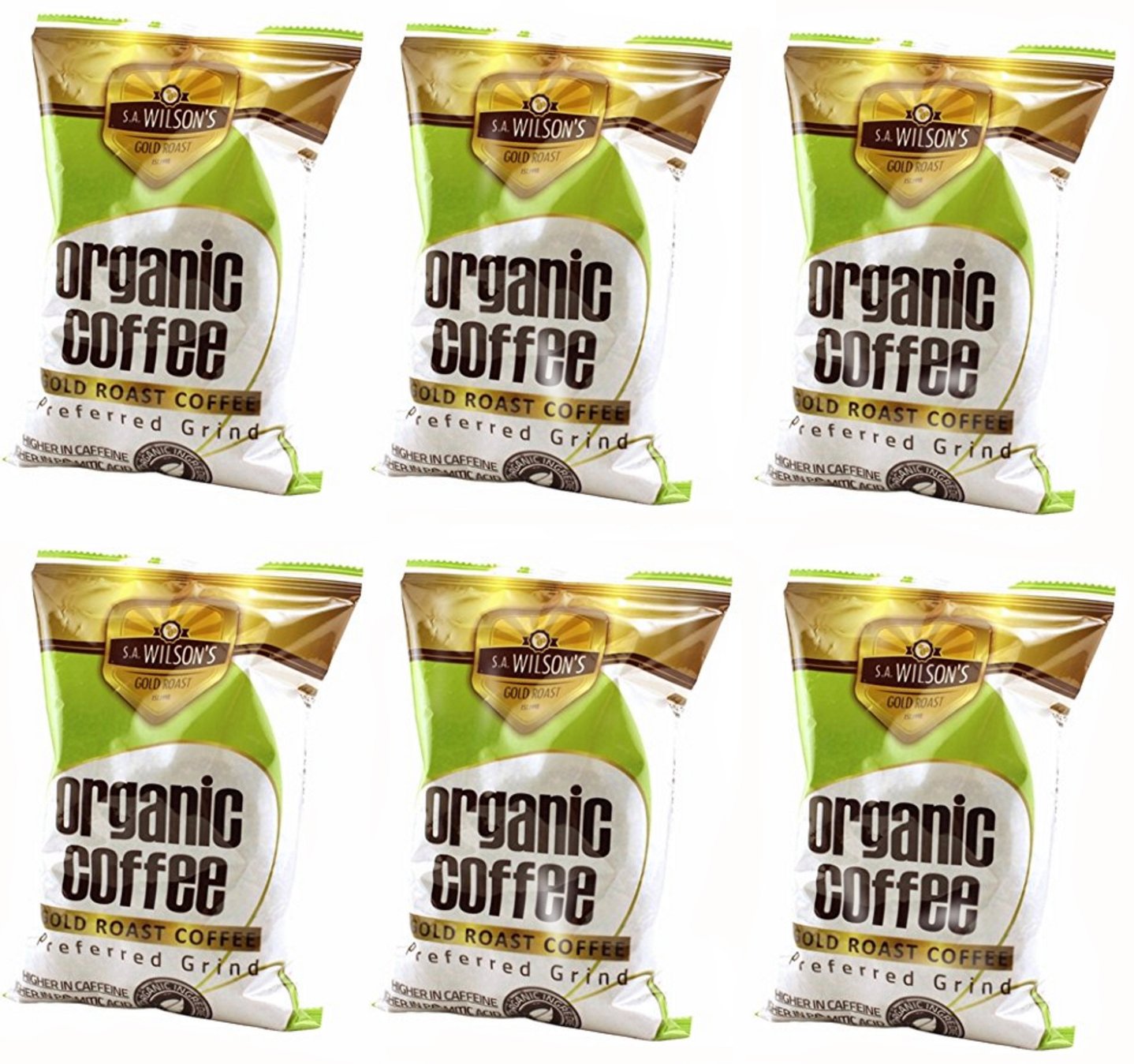 Organic Enema Coffee - 1 lb (Pack of 6) | Detox & Colon Cleanse | S.A. Wilson | Perfect for Home Wellness & Cleansing Routines
