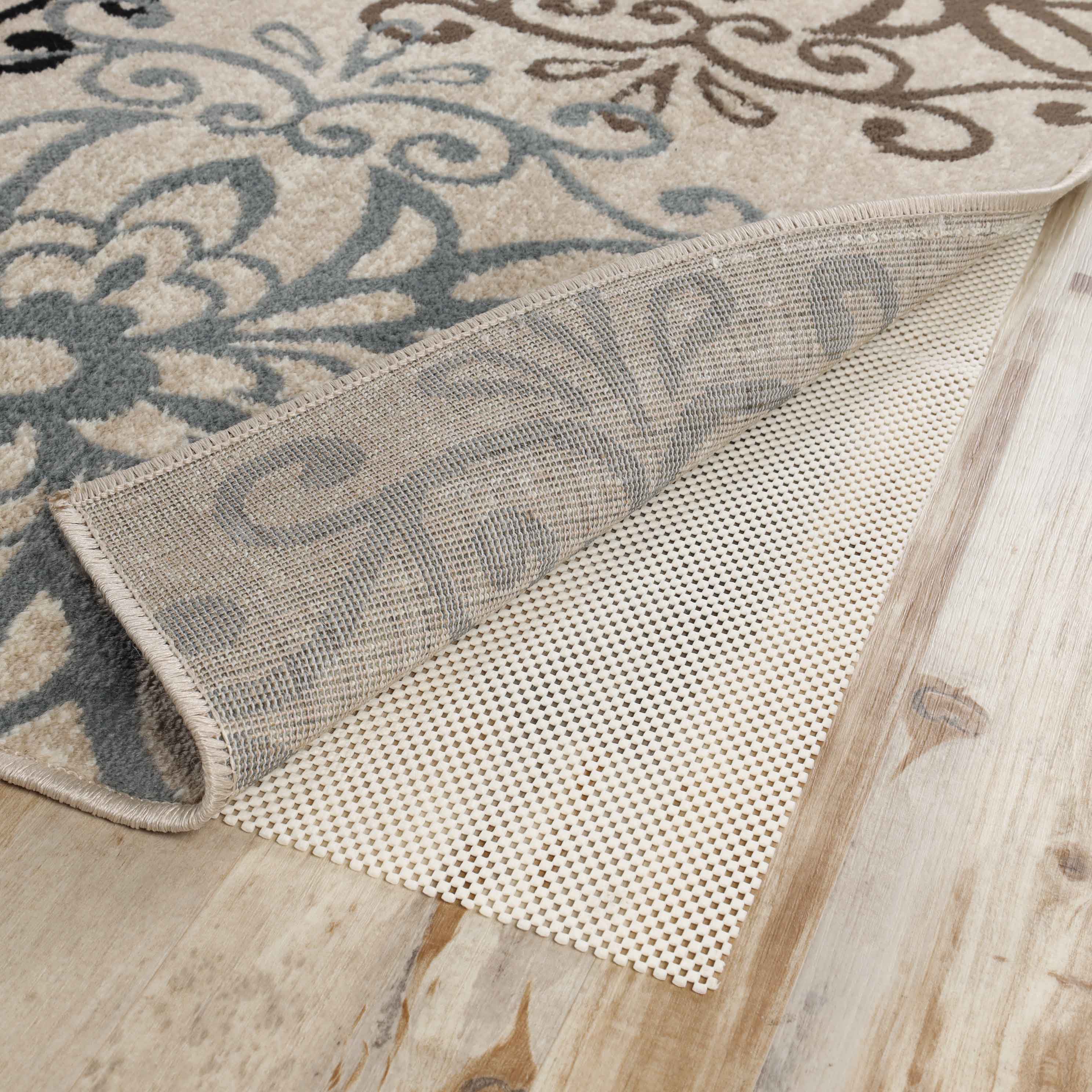 Rio Reversible Non-Slip Ultra Grip Foam Mesh Rug Pad for Hardwood Floors - Perfect for Living Room, Bedroom & High Traffic Areas
