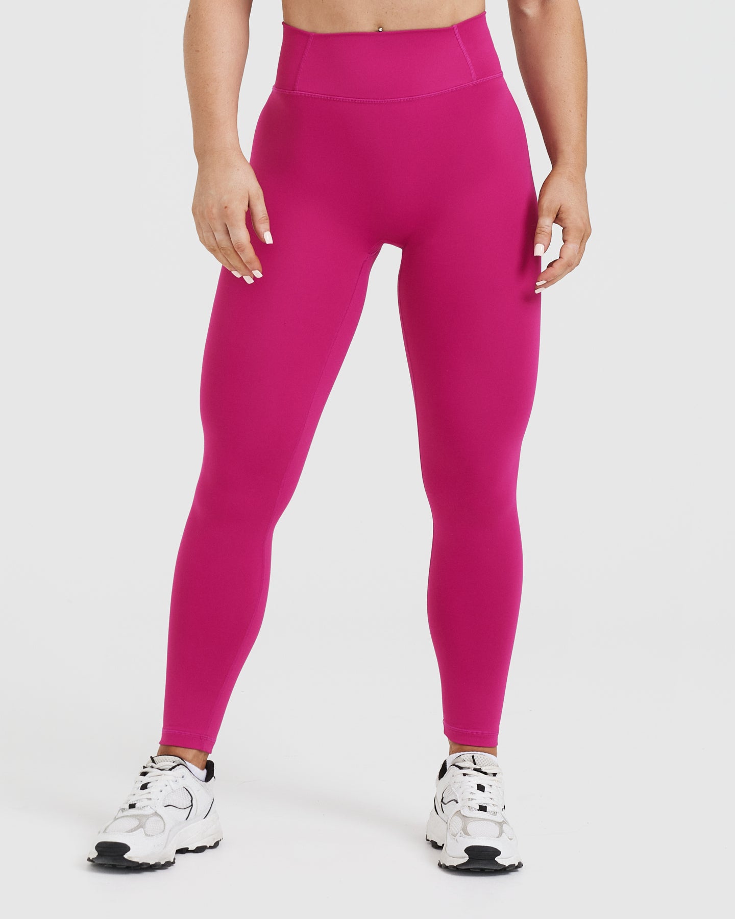Timeless High-Waisted Leggings for Women - Soft & Stretchy Fuchsia Yoga Pants | Perfect for Workouts, Running, Lounge & Everyday Wear