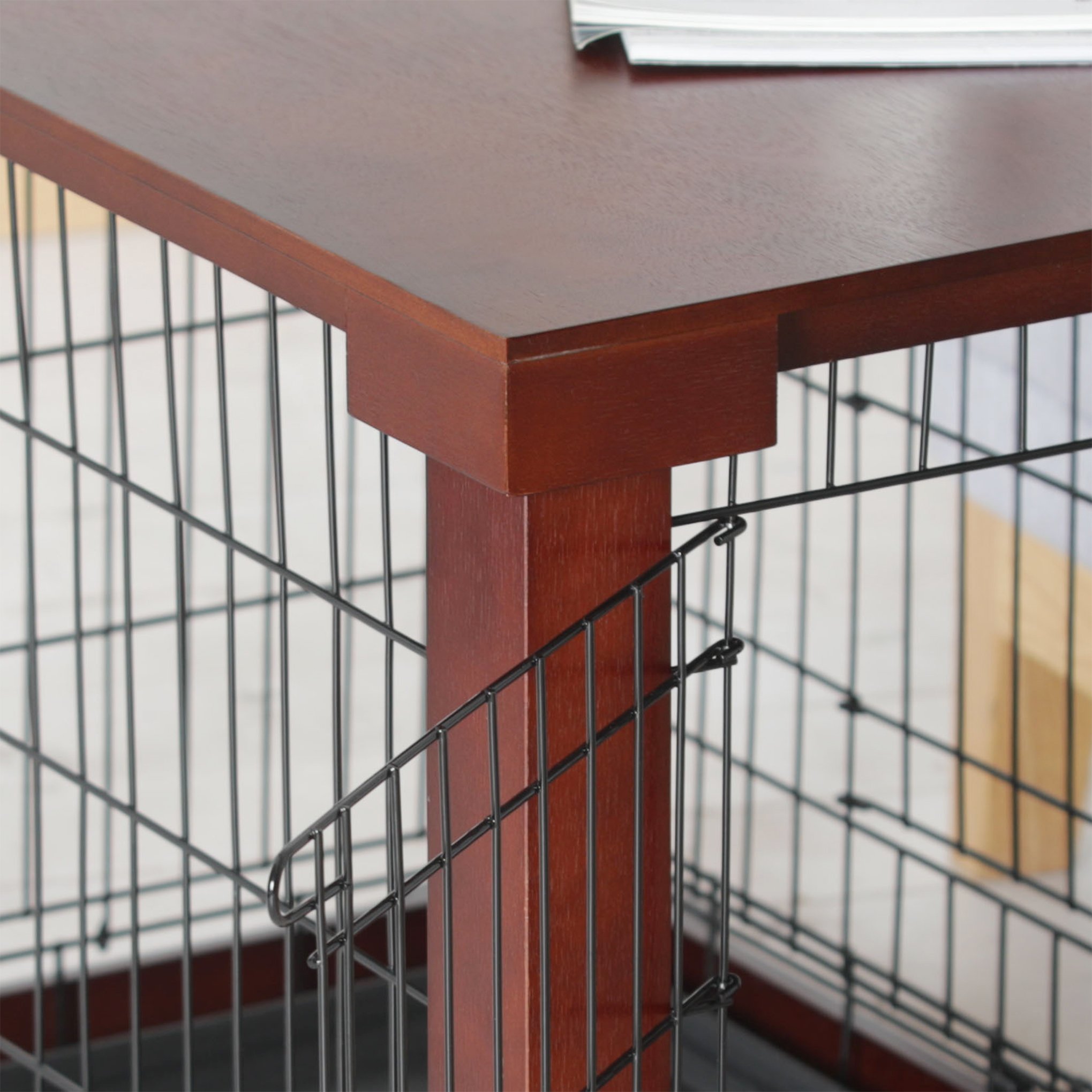 Merry Products Large Pet Cage with Removable Crate Cover - Durable Dog Kennel for Home, Travel & Vet Visits | Indoor & Outdoor Use