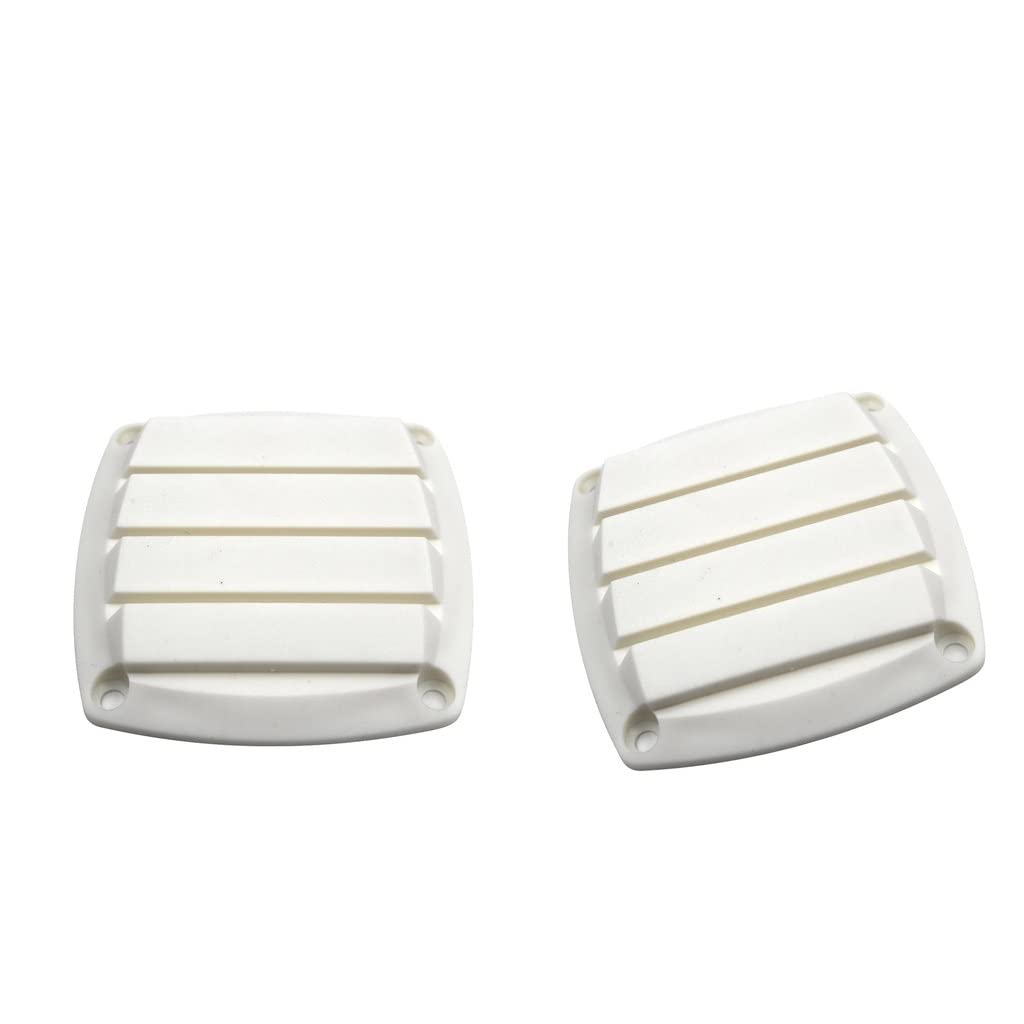 2X 3 Boat Marine Louver Vent Cover - Plastic Ventilation Grill for Marine & RV - Durable Air Vent Grille Accessories (One Size, As Shown) - Perfect for Boat Cabins, RV Windows & Outdoor Enclosures