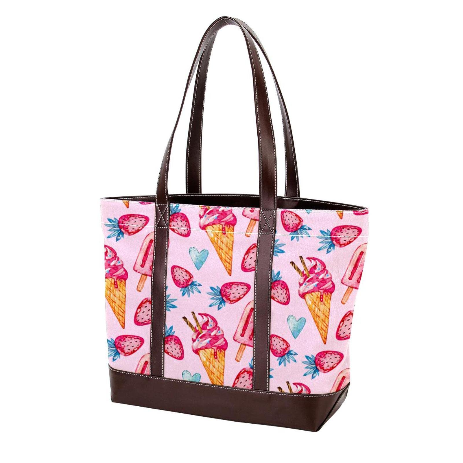 80s Retro Car Decal Tote Bags - Large Leather & Canvas Purses for Women - Top Handle Shoulder Satchel Hobo Bags - Vintage Style Handbags for Casual Outings & Shopping