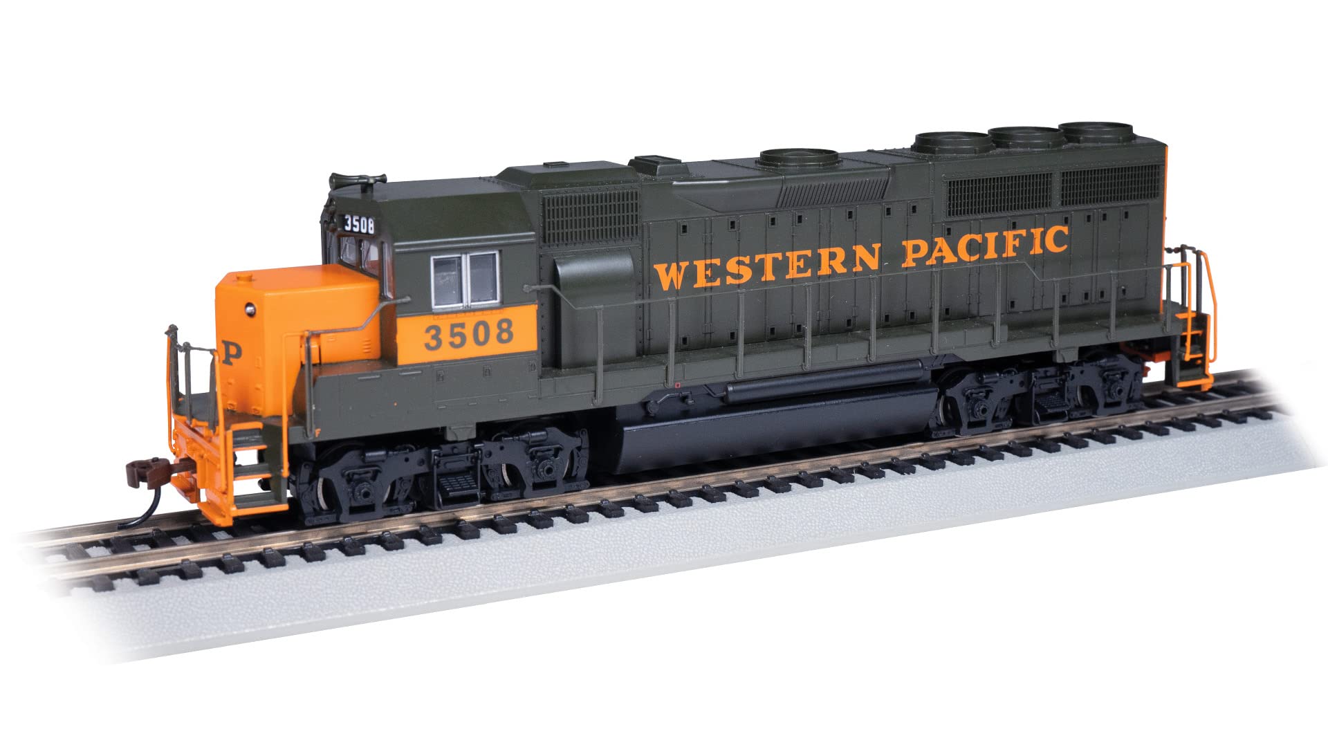Bachmann Trains EMD GP40 Diesel Locomotive Western Pacific #3508 HO Scale Model Train - Perfect for Railroad Enthusiasts & Collectors, Great for Layouts & Displays
