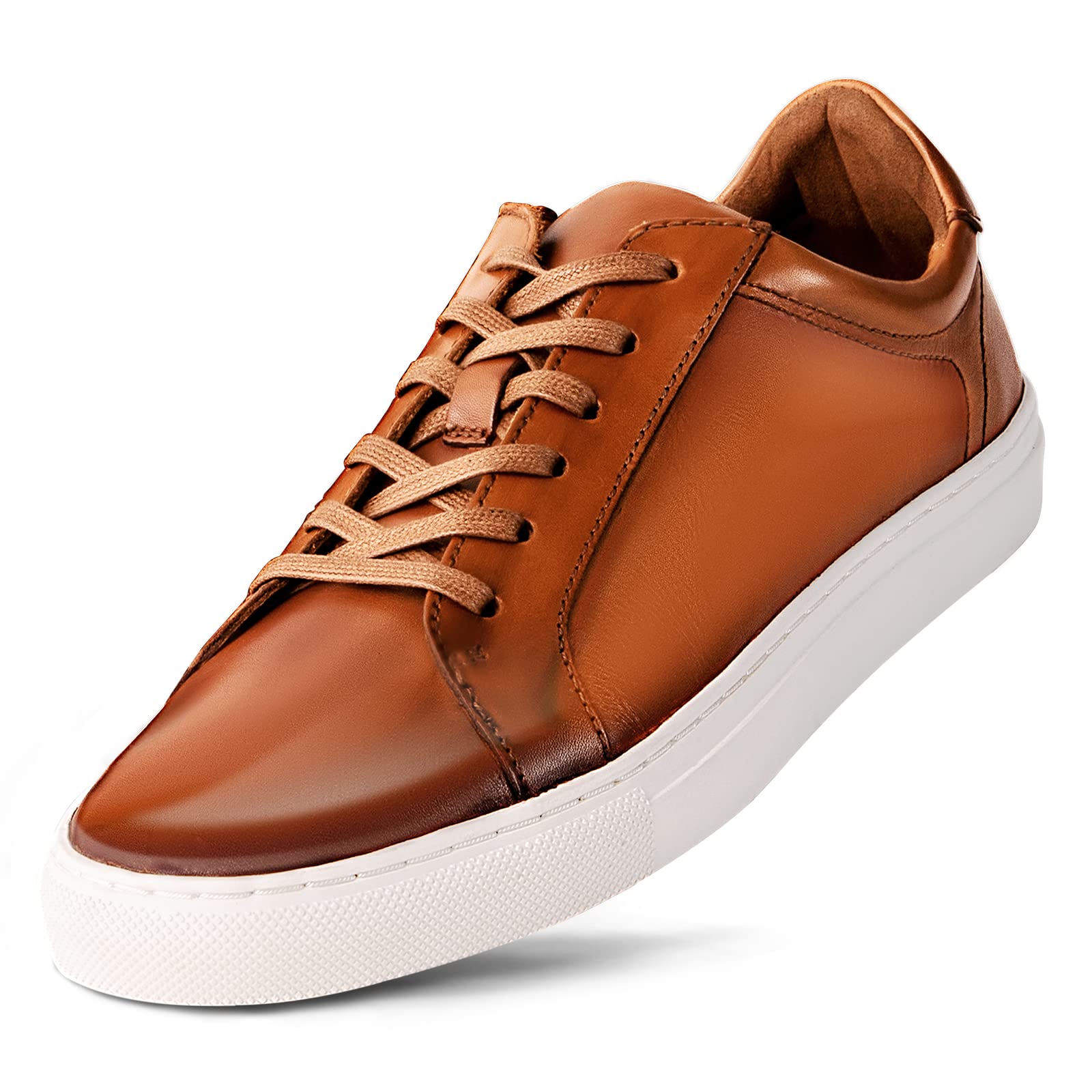 Dunross & Sons Men's Sneakers - Fashionable Lace-Up & Slip-On Casual Shoes for Men | Comfortable Leather Walking Shoes for Daily Wear, Work & Outdoor Activities