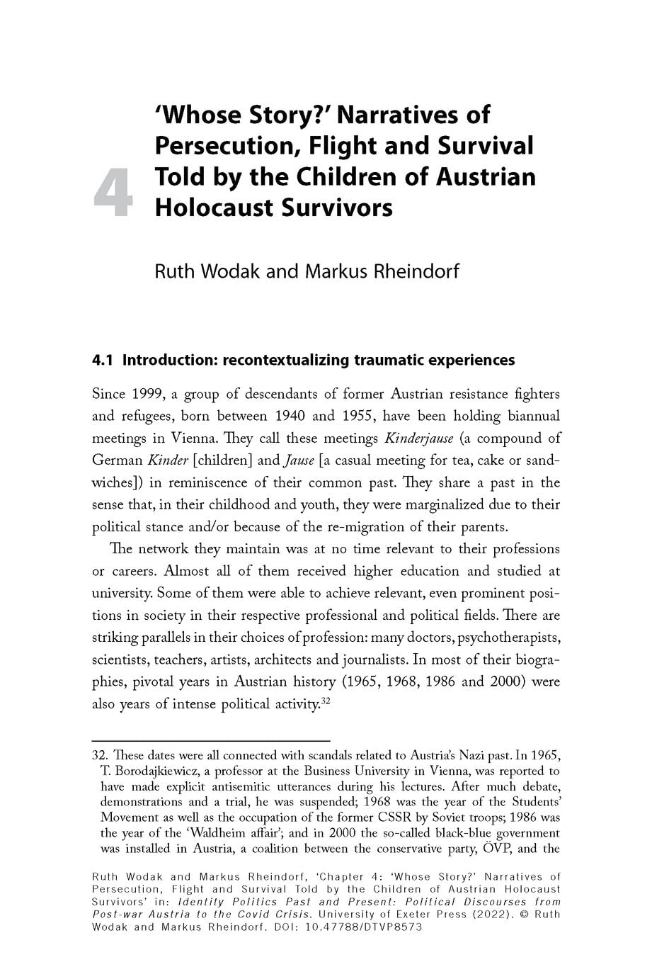 Identity Politics Past and Present: Political Discourses from Post-War Austria to the Covid Crisis | Historical & Contemporary Analysis | Perfect for Political Science Students & Researchers
