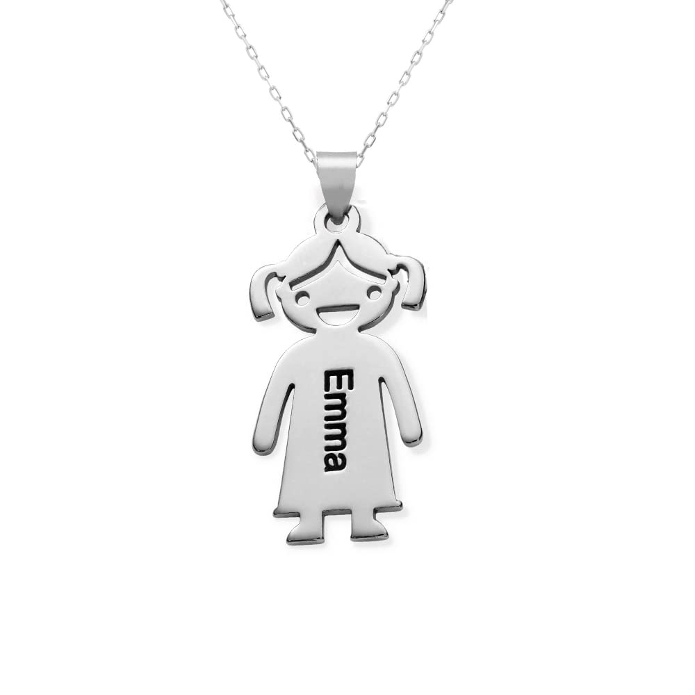 Personalized Mother's Necklace with Engraved Family Charm - Elegant Jewelry Gift for Women, Mom, Grandma - Perfect for Mother's Day, Christmas & Birthday Gifts - Ideal for Special Occasions & Everyday Wear