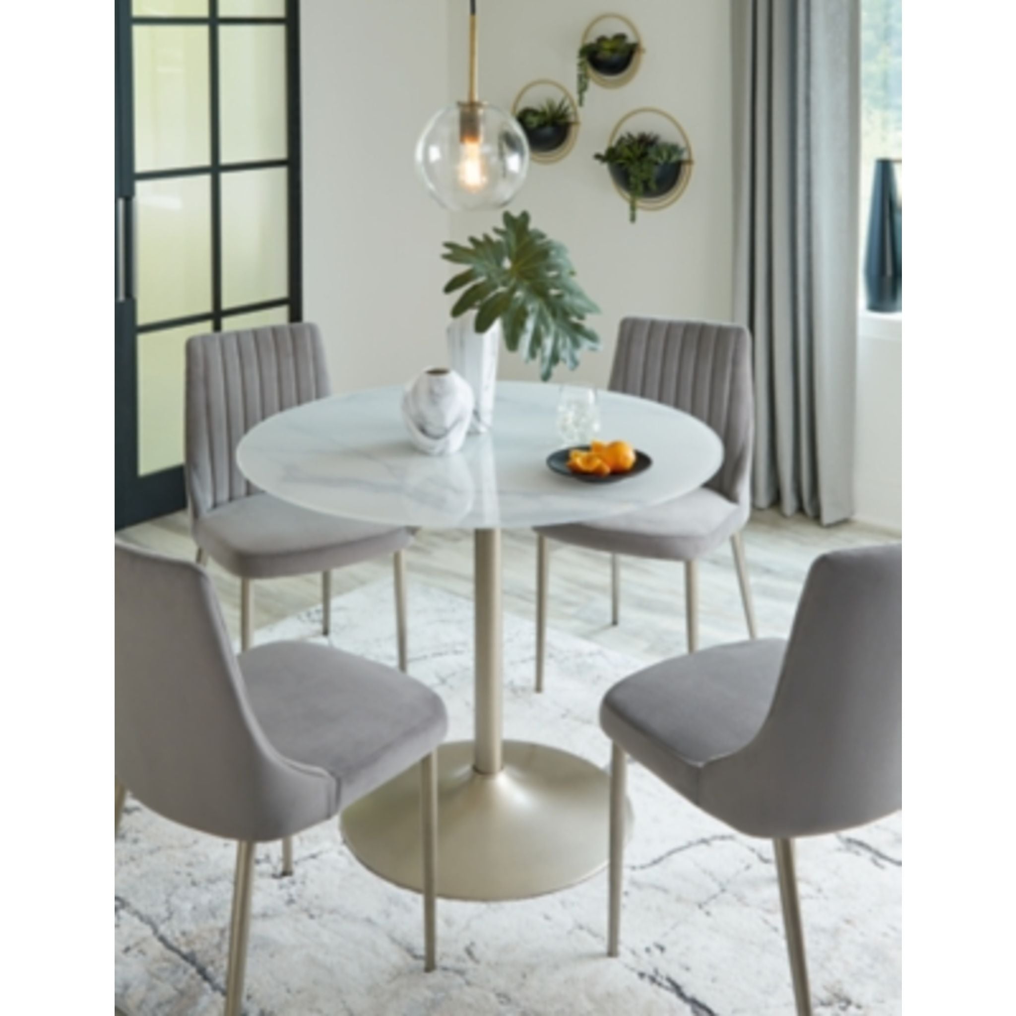 Barchoni 5-Piece Dining Set - Modern Kitchen Table and Chairs for Small Spaces | Perfect for Apartments, Breakfast Nooks & Cozy Family Meals