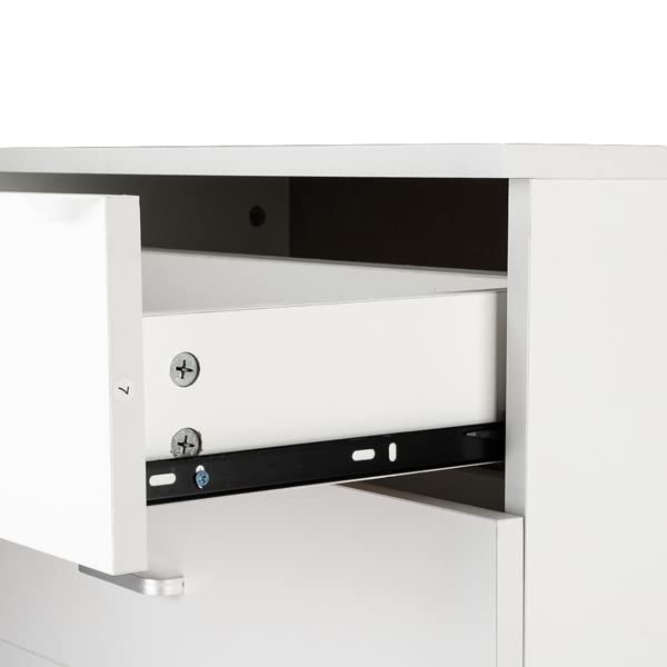 3-Drawer Wooden Dresser Chest with Nightstand - Wide Storage Space for Nursery, Bedroom, Living Room & Hallway - Perfect for Organizing Clothes, Toys & Home Essentials