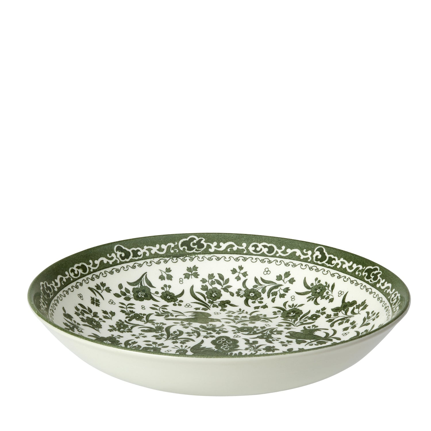 Burleigh Green Regal Peacock Dinnerware Set - Elegant Porcelain Plates & Bowls for Fine Dining & Special Occasions