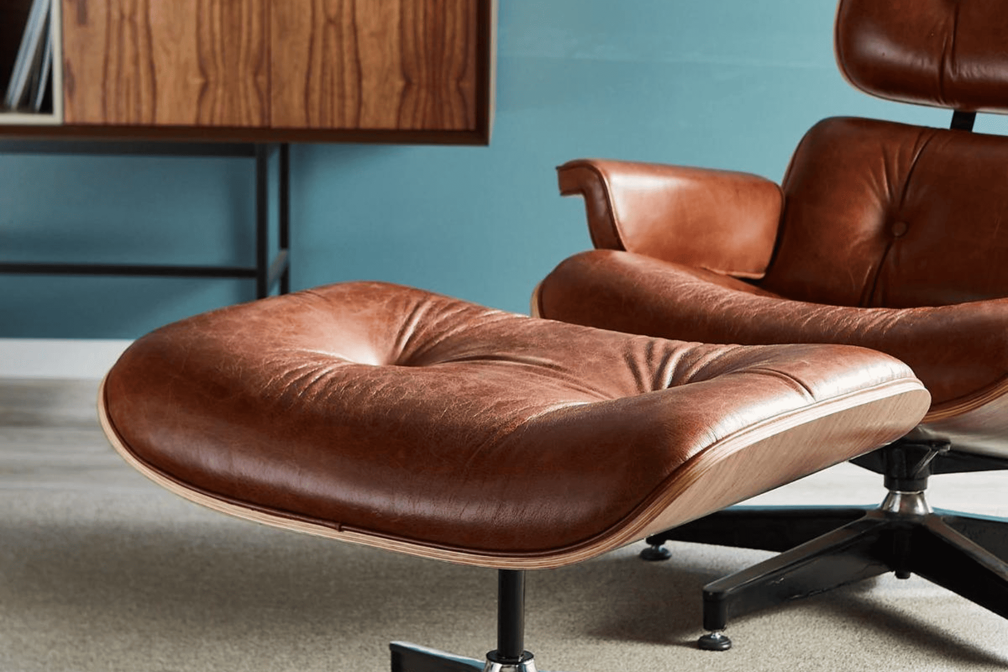 Miller Chaise Lounge Leather Sofa - Modern PU Leather Recliner for Living Room, Bedroom, or Office - Comfortable Single Seater with Adjustable Backrest - Perfect for Relaxing, Reading, or Napping