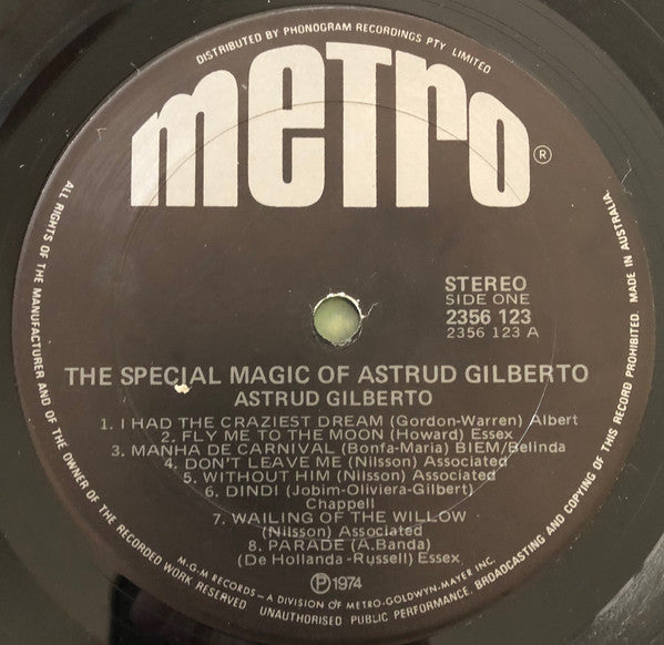 Astrud Gilberto - The Special Magic of Astrud Gilberto Vinyl LP Record (VG+ Condition) | Classic Bossa Nova Music for Relaxation & Romantic Evenings