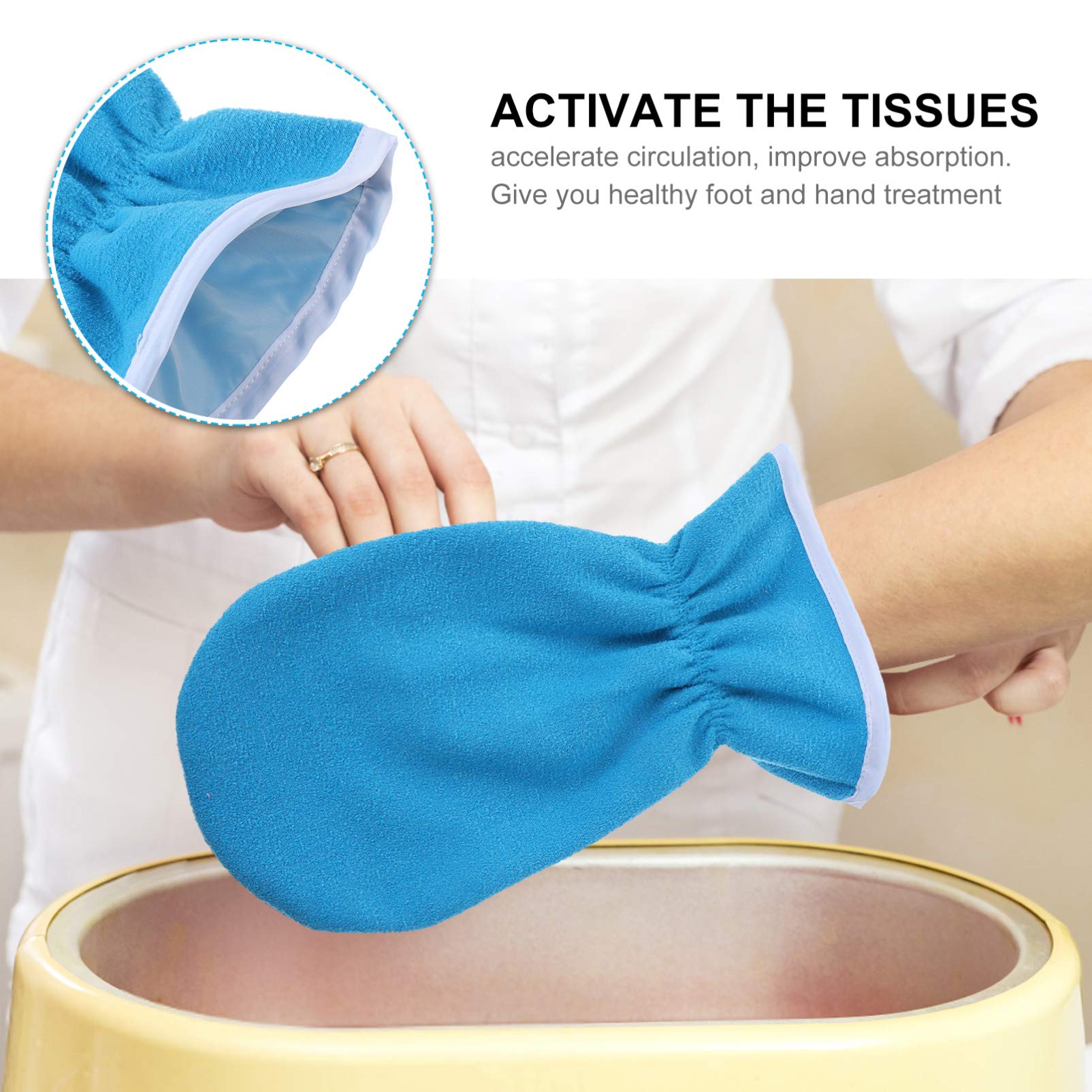 4Pcs Paraffin Wax Bath Gloves & Booties Set - Moisturizing Hand & Foot Spa Treatment Kit with Insulated Mitts for Women - Perfect for At-Home Spa, Nail Salon & Dry Skin Care