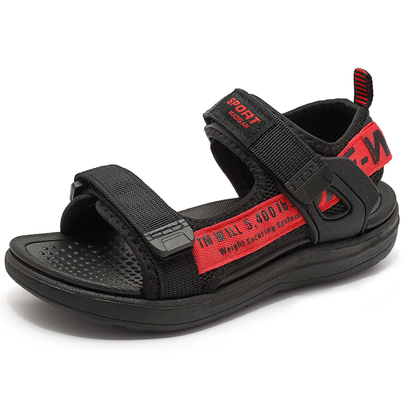 Kulebear Boys' Summer Sports Sandals - Breathable Hiking & Beach Sandals for Kids - Lightweight Outdoor Open-Toe Sandals for Active Play, Water Activities, and Summer Adventures