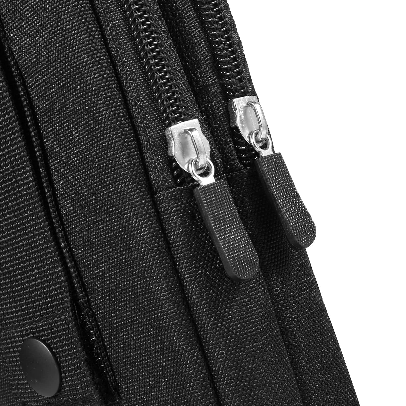 Men's Nylon Waist Pouch Phone Wallet - Compatible with iPhone 16 Pro Max, Galaxy S25 Ultra, S24 FE, Note 20, A16, A55, A35, Pixel 9 Pro XL, OnePlus 13R, Motorola Edge, Xiaomi 14T, TCL 50 XE (Black) - Perfect for Running, Travel, Hiking & Outdoor Activities