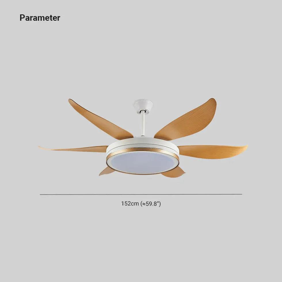 3-Color Dimmable LED Ceiling Fan with Light Kit - Perfect for Bedroom, Living Room, and Home Office Lighting