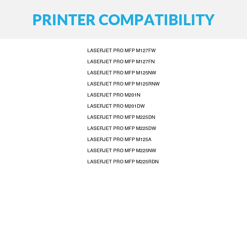 HP 83A CF283A Compatible Toner Cartridge (2-Pack, Black) - High Yield Replacement for HP LaserJet M127FW, M201DW, M201N, MFP M125A, M125NW, M125RNW Printers - Perfect for Home Office & Small Business Printing Needs