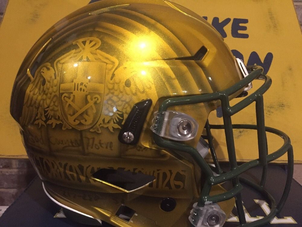 Authentic Riddell Speed Football Helmet - Notre Dame 2016 Shamrock Series Limited Edition | Perfect for Collectors, Game Day Fans & Sports Memorabilia Displays