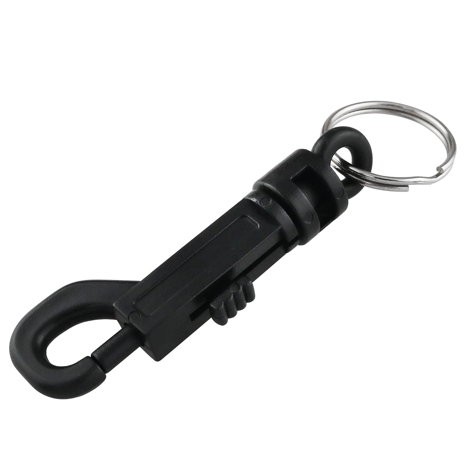 Durable Plastic Swivel Snap Keychain Hooks - 8PCS for Keys & Lanyards