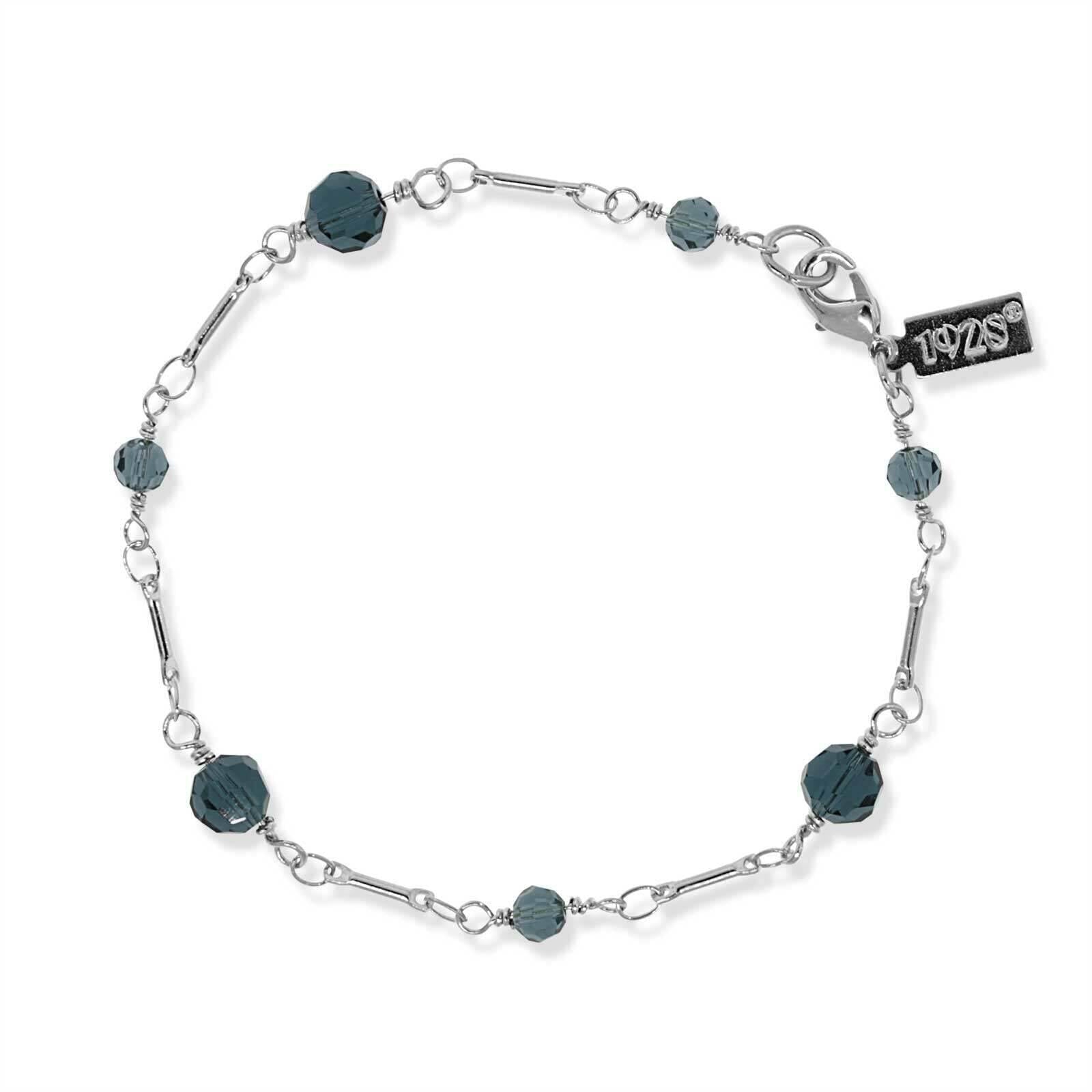 1928 Vintage Beaded Chain Bracelet for Women - Elegant 7-Inch Adjustable Bracelet for Party, Wedding & Everyday Wear