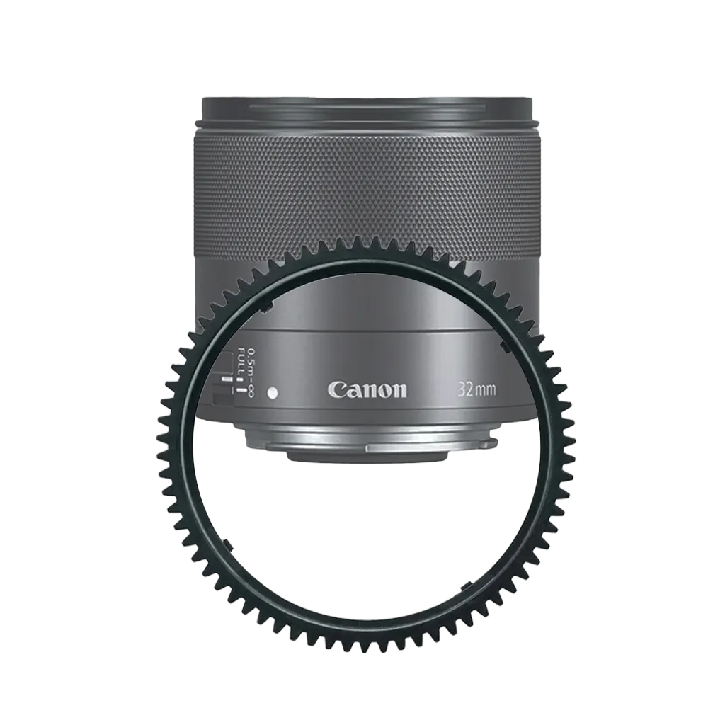 Canon EF-M 32mm F1.4 Lens Focus Gear - Compatible with Canon Mirrorless Cameras - Perfect for Portrait & Low-Light Photography