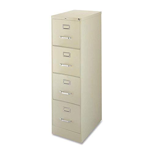Lorell Fortress 2-Drawer File Cabinet in Putty - Secure Document Storage for Home & Office Organization