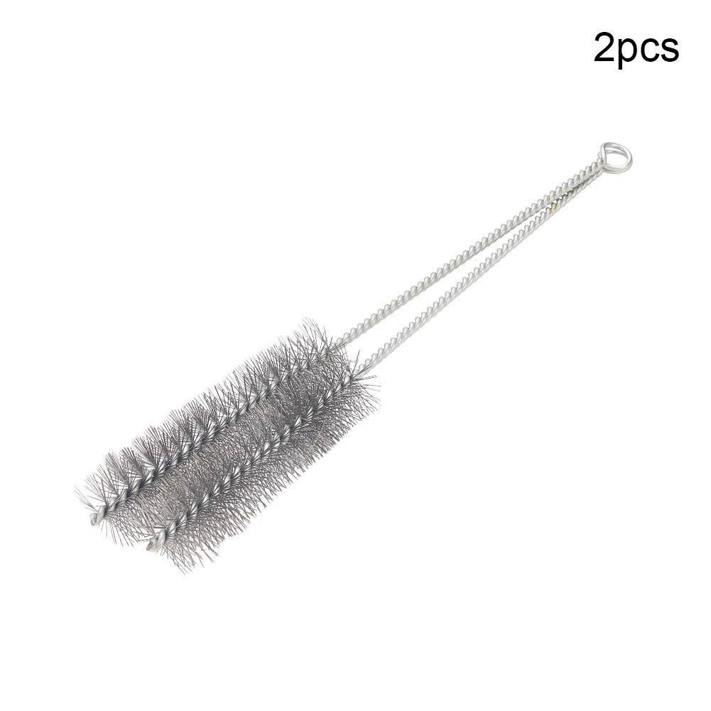 Utoolmart Steel Wire Cleaning Brush - Spiral Power Tube Brush for Deep Cleaning (1.2-inch Diameter, 12-inch Length, 2-Pack) - Perfect for Cleaning Bottles, Tubes, Pipes, and Hard-to-Reach Areas