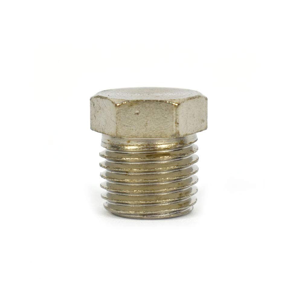 Interstate Pneumatics FPP41S 1/4 Inch NPT Male Steel Hex End-Plug (Pack of 100) - Ideal for Air Compressor, Hydraulic & Pneumatic Systems