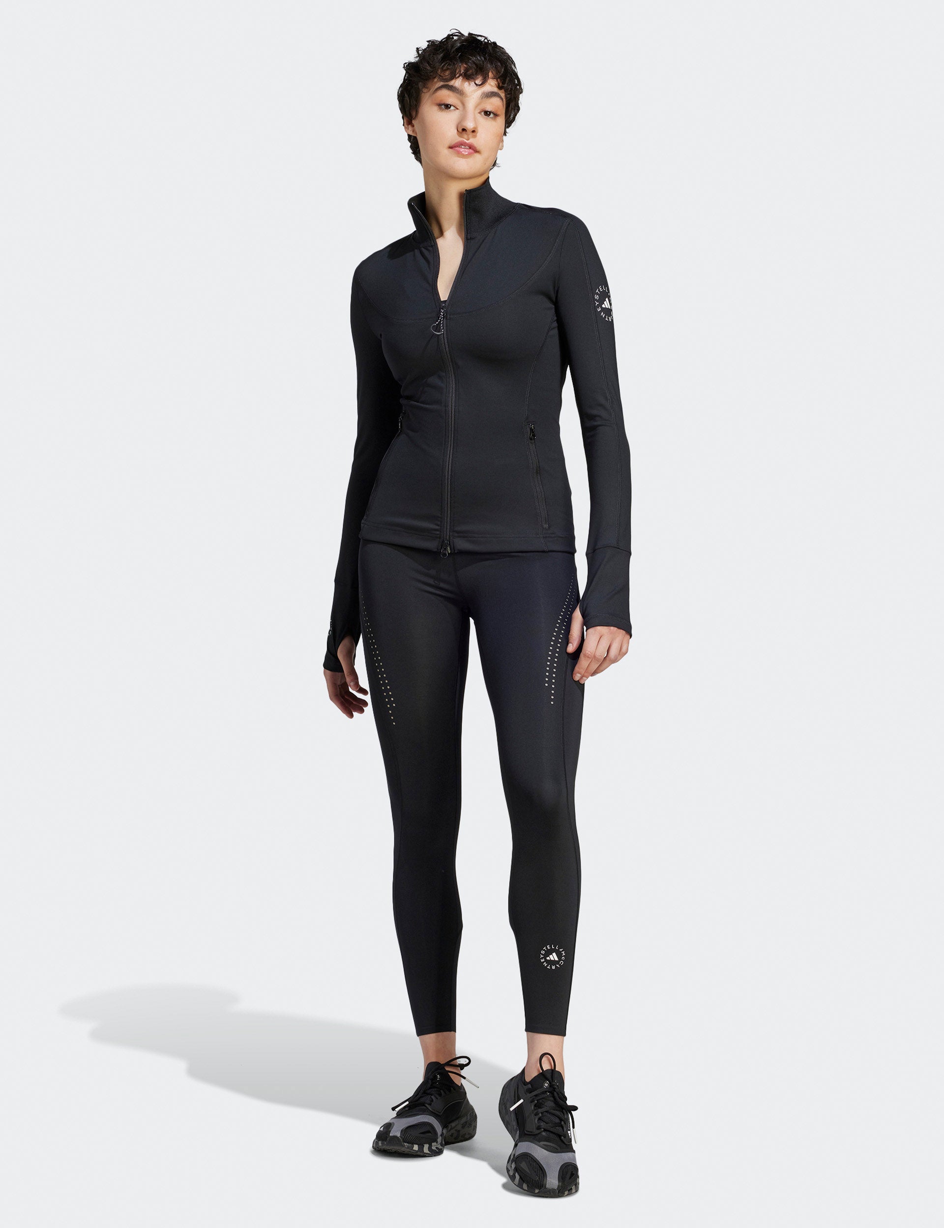 TruePurpose Training Midlayer Jacket for Men & Women - Lightweight Water-Resistant Fleece Jacket for Outdoor Sports, Hiking & Gym Workouts - Black