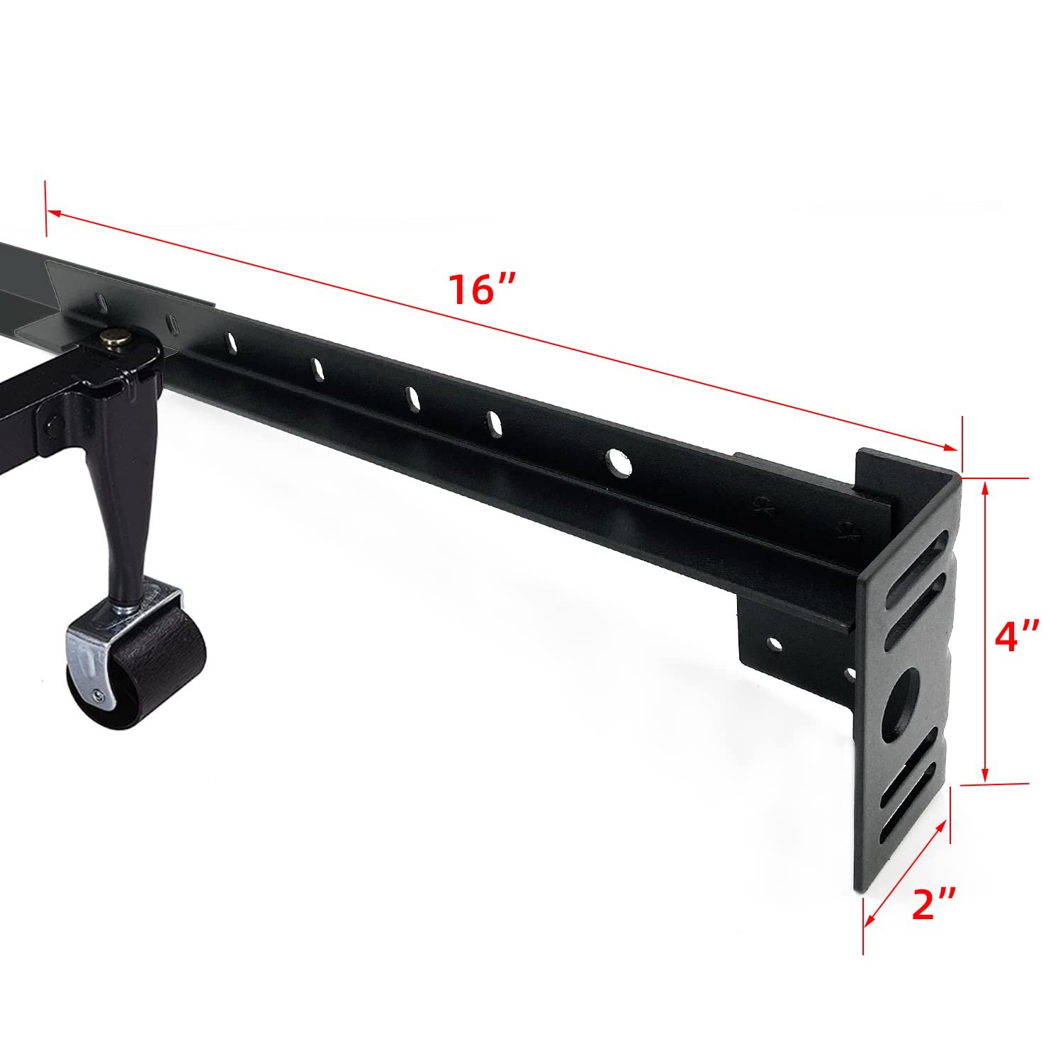 Universal Bed Frame Footboard Brackets Set - Fits Twin to King Beds for Secure Attachment