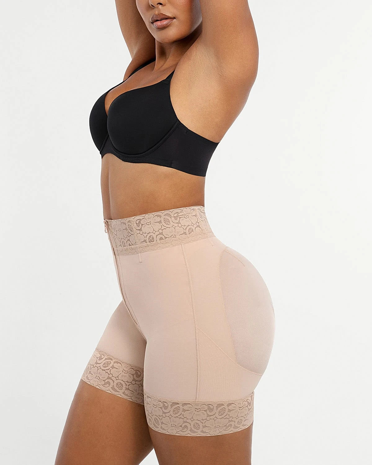 AirSlim® Mid Rise Steel Boned Butt Lifting Shapewear Shorts - Tummy Control & Body Shaper for Women - Perfect for Workout, Dress Wear & Everyday Comfort