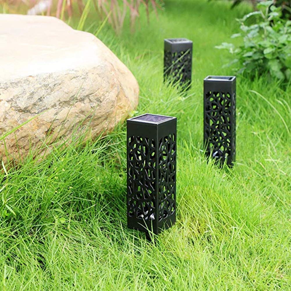 6 Pack Solar LED Pathway Lights - Modern Decorative Outdoor Lighting for Garden, Walkway, Driveway & Landscape