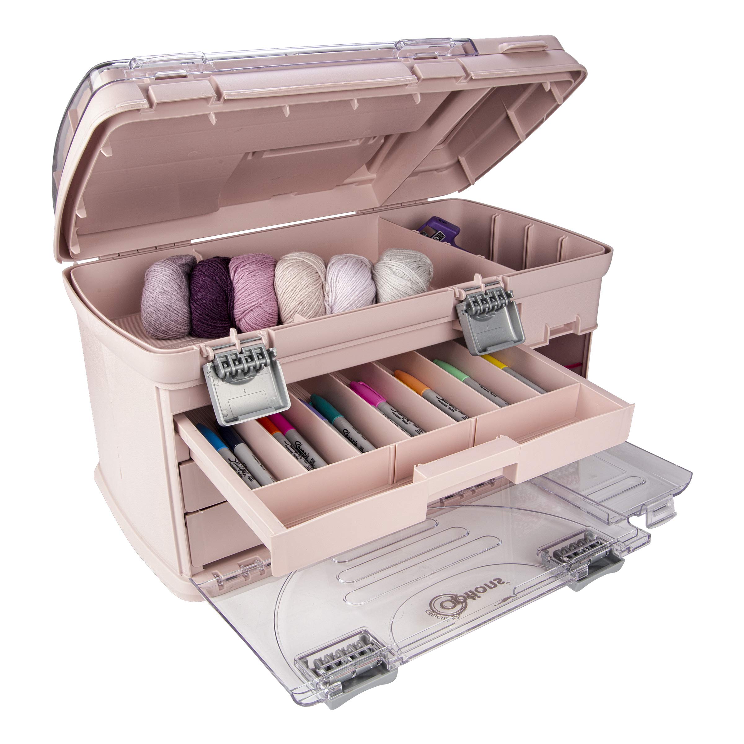 3-Tier Large Drawer Organizer for Batteries, Jewelry, Crafts & Small Parts Storage - Perfect for Home, Office, Workshop & Craft Room Organization