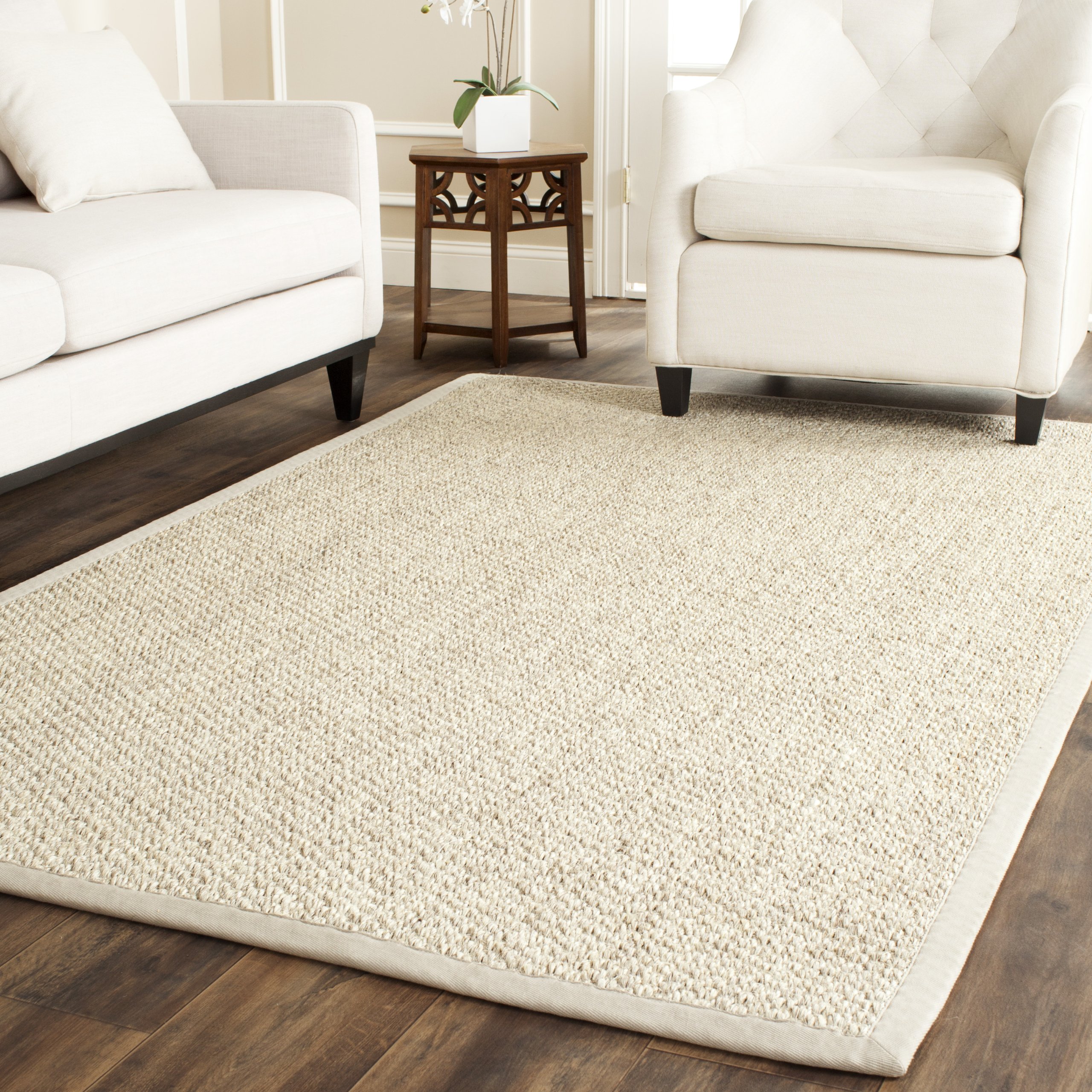 SAFAVIEH Natural Fiber Collection 5' x 8' Area Rug - Marble Sisal Design, Easy Care, Non-Shedding, Perfect for Living Room, Bedroom & High Traffic Areas | Durable Floor Covering for Home Decor (NF525C)