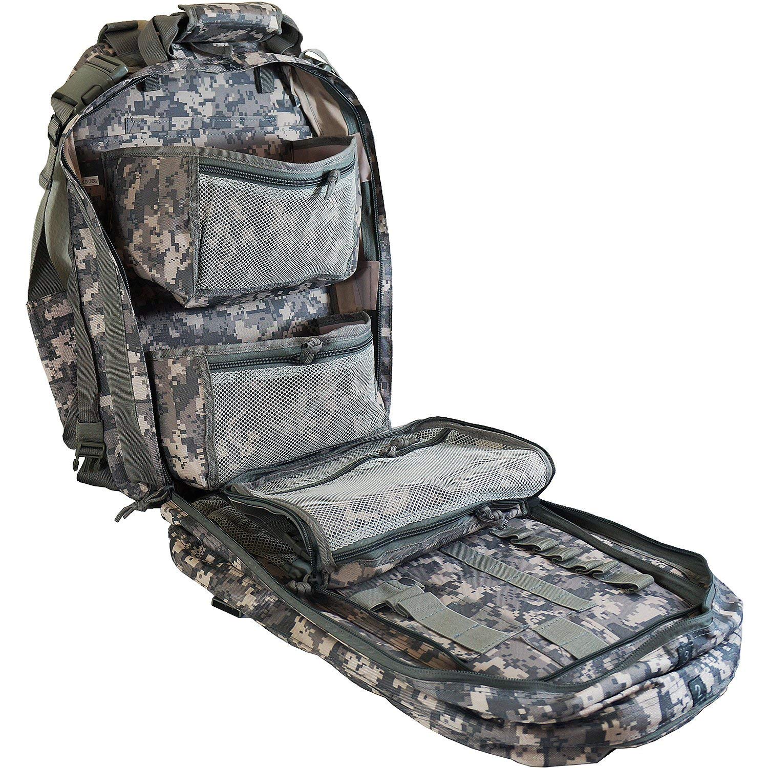 Explorer 4-Fold Multi-Tool First Aid Kit with Durable Duffle Bag - Perfect for Camping, Hiking, and Emergency Preparedness