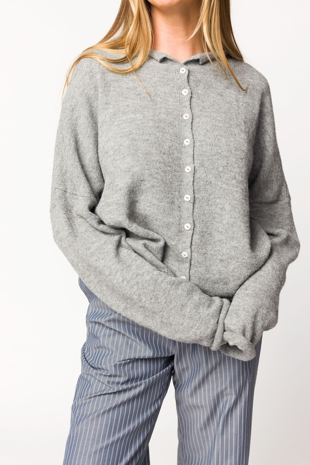 Piper Cardigan in Heather Grey - Soft Knit Women's Sweater for Fall & Winter | Cozy Office Wear & Casual Outfits