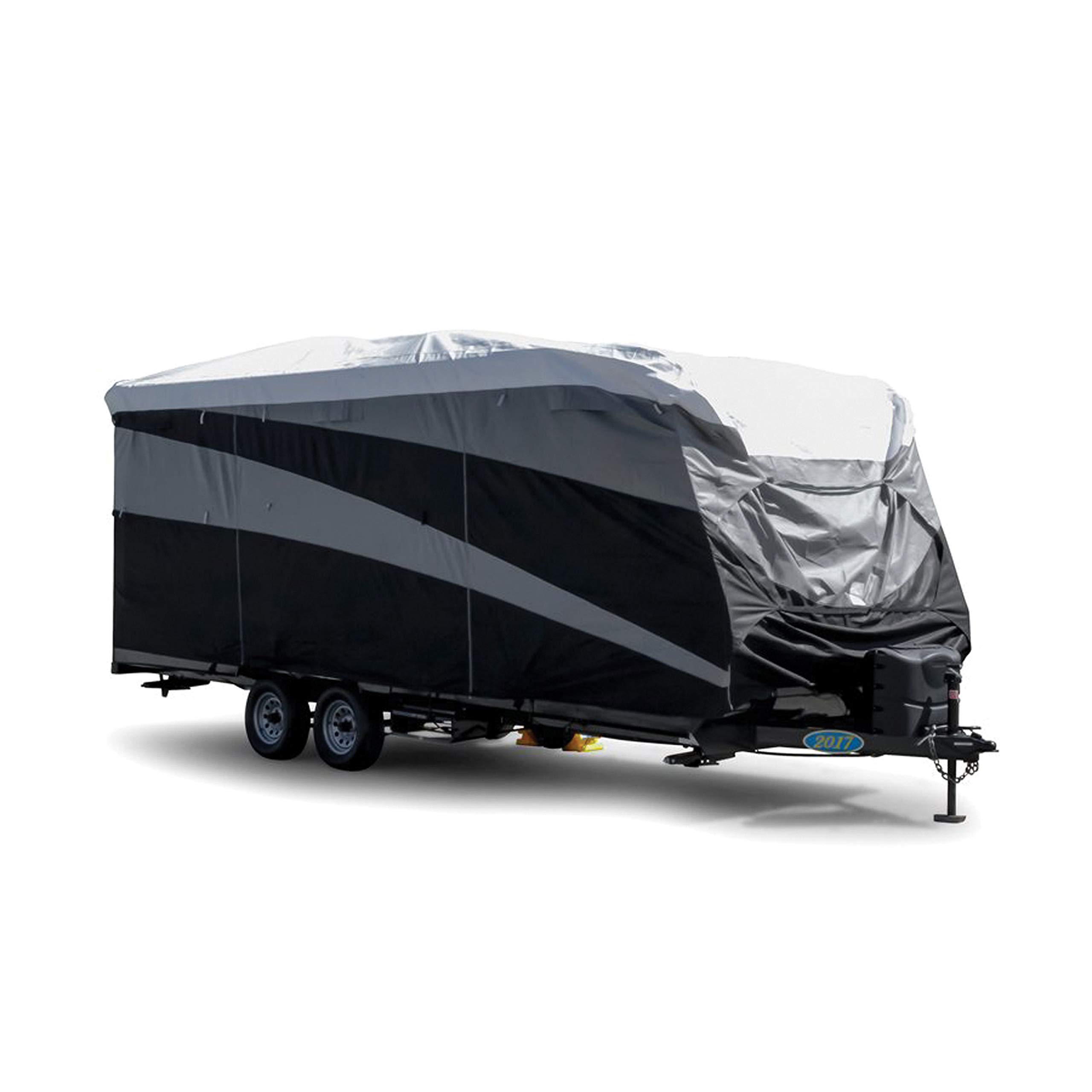 Camco 56324 RV Cover - Heavy Duty Waterproof Travel Trailer Protector for 18'-20' Vehicles | All-Weather Protection for Camping & Outdoor Storage