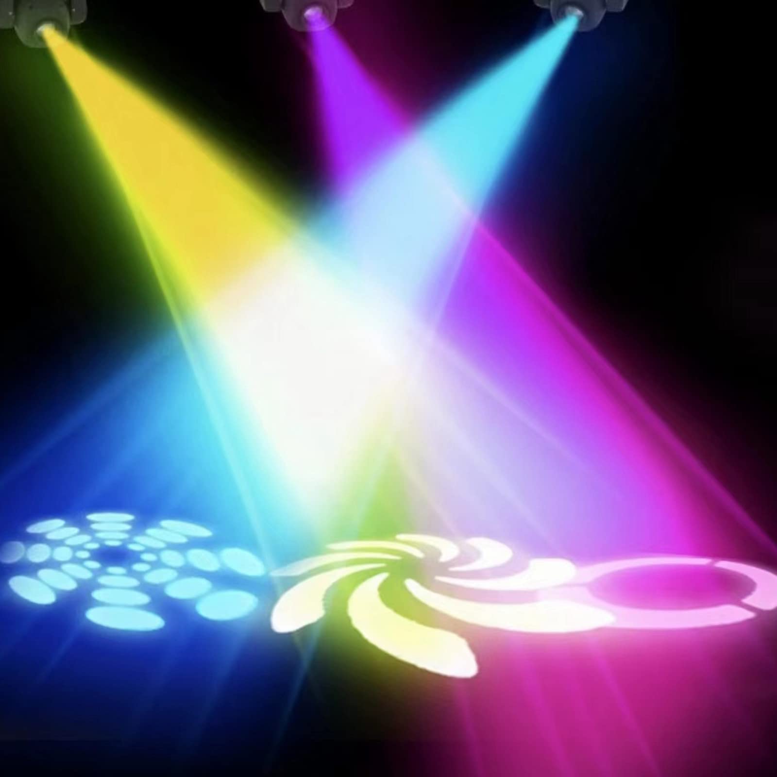 Professional 100W LED Moving Head Light with DMX512, RGBW & GOBO Effects - Perfect for DJ Disco, Stage Shows, and Nightclub Lighting Performances