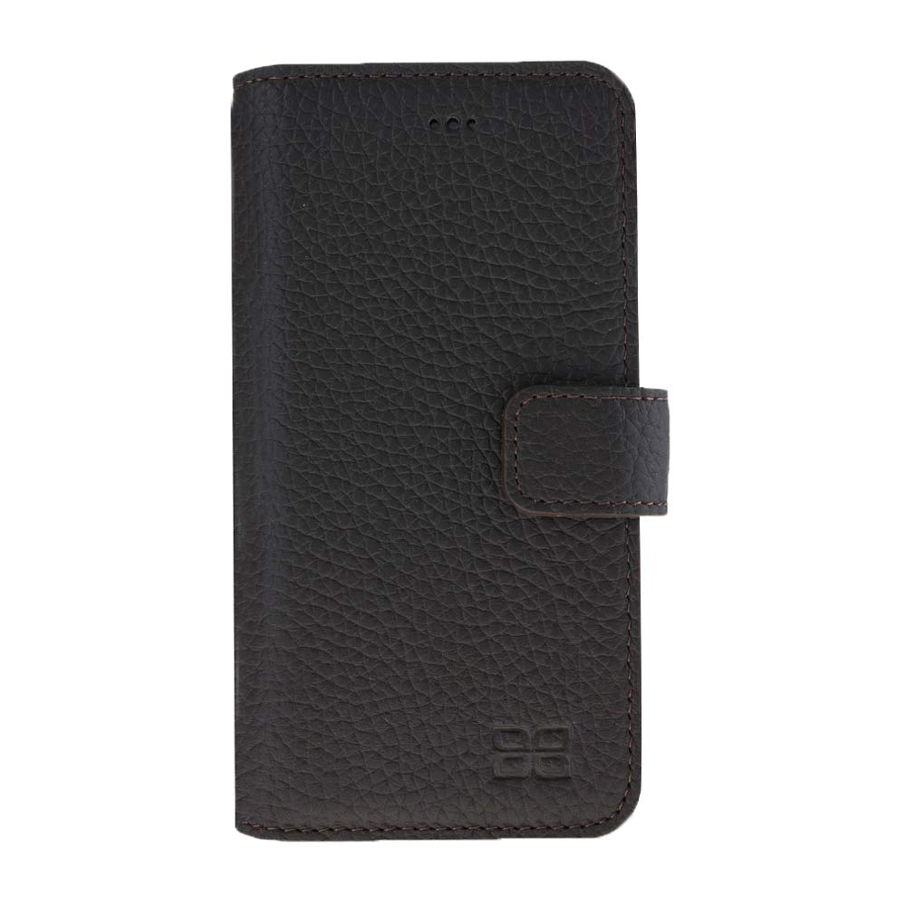 BOULETTA Premium Leather ID Window Wallet Case for iPhone SE 2020/2022, iPhone 7/8 - Handcrafted Multifunctional Phone Cover with Card Slots (Dark Brown) | Perfect for Everyday Use, Travel & Business