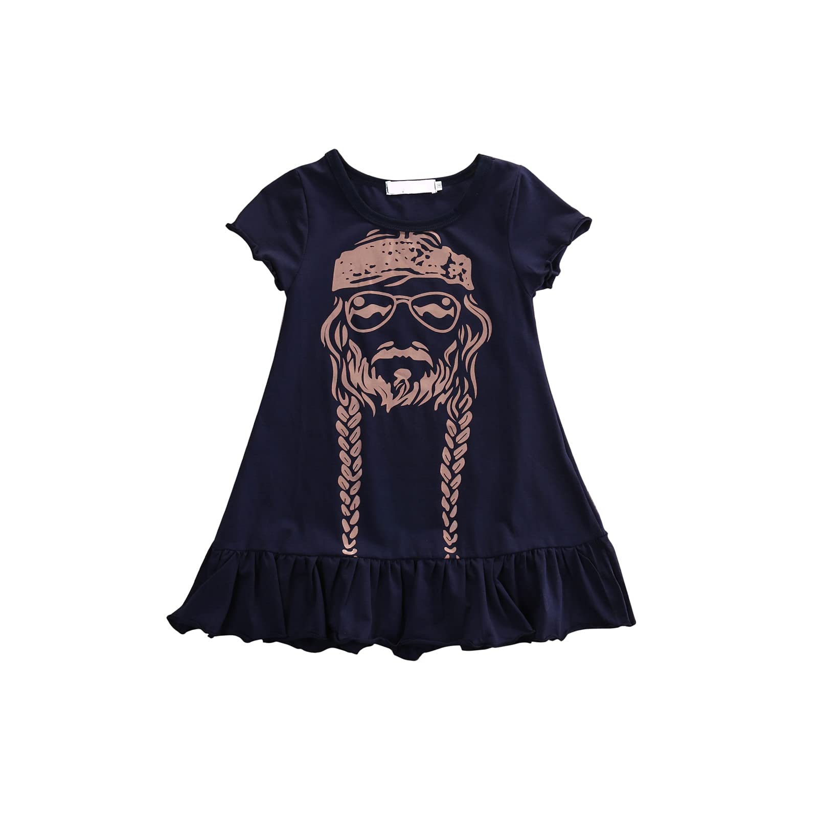 Toddler Girl Summer Dress - Short Sleeve Floral Print Casual Princess Dress for Kids | Perfect for Outdoor Play, Birthday Parties & Family Photos