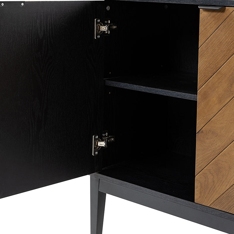 Eugen 32 Inch Tall 2 Door Accent Cabinet - Stylish Storage Solution for Living Room, Bedroom, or Entryway
