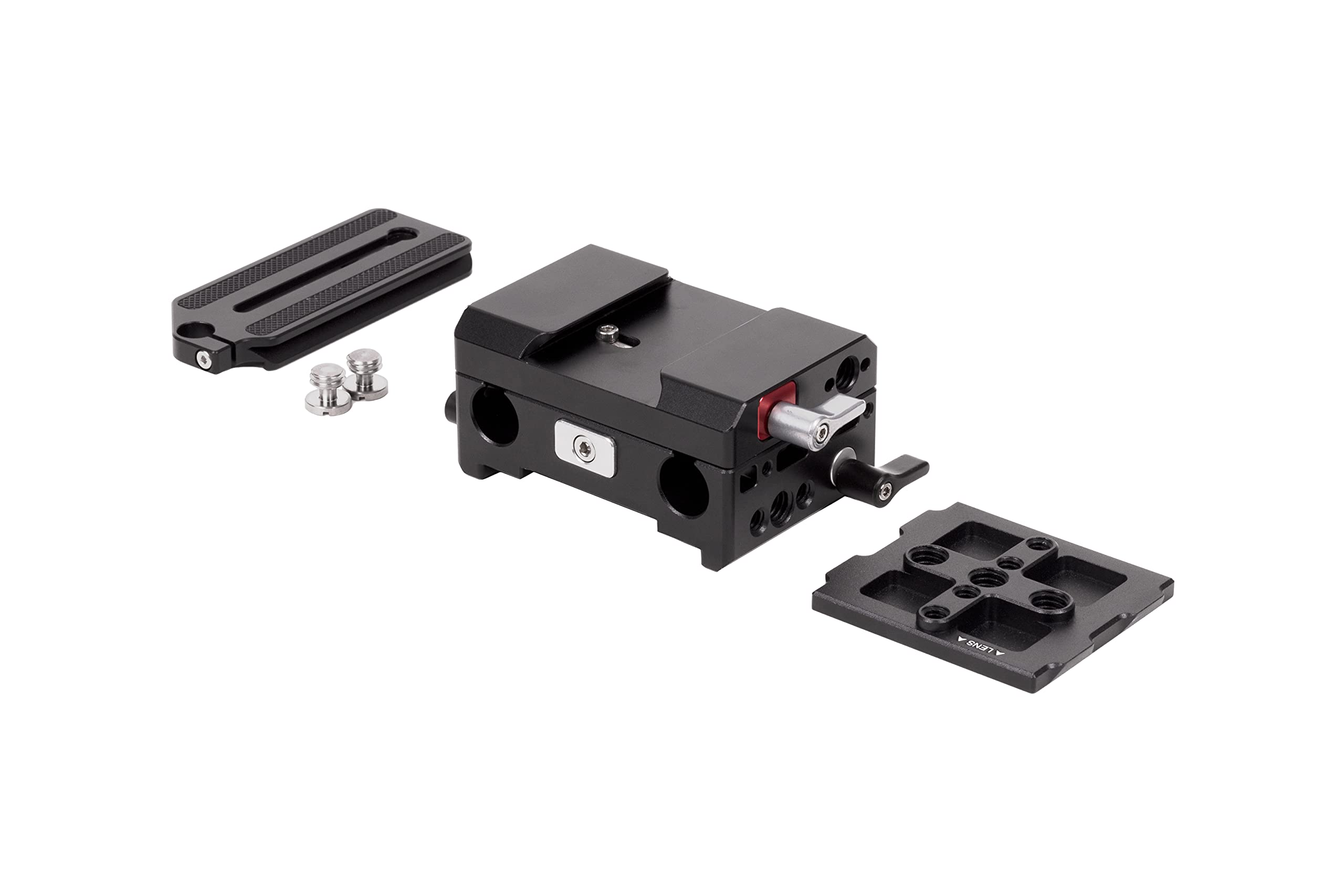 Wooden Camera LW 15mm Baseplate for Panasonic Lumix BGH1 - Quick Release ARCA Swiss Dovetail Plate | Perfect for Cinema Rig Setup & Professional Video Production