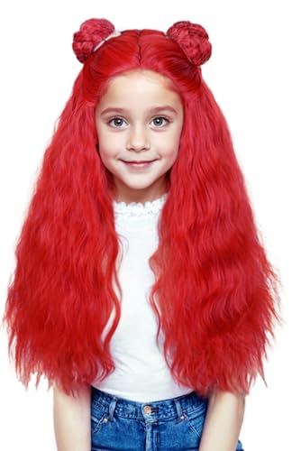 Long Curly Red Wigs for Kid