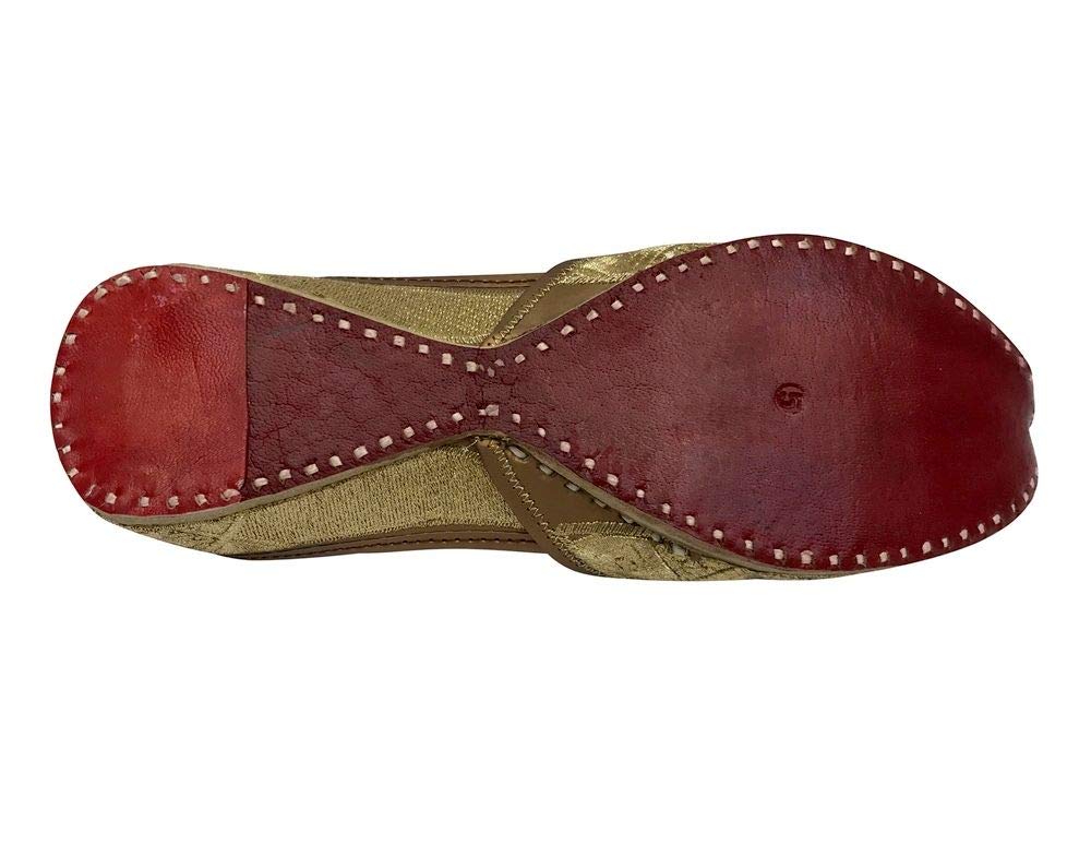 Authentic Punjabi Jutti Flat Red Wedding Shoes | Handmade Khussa Indian Juti for Women | Perfect for Bridal, Festivals & Cultural Events